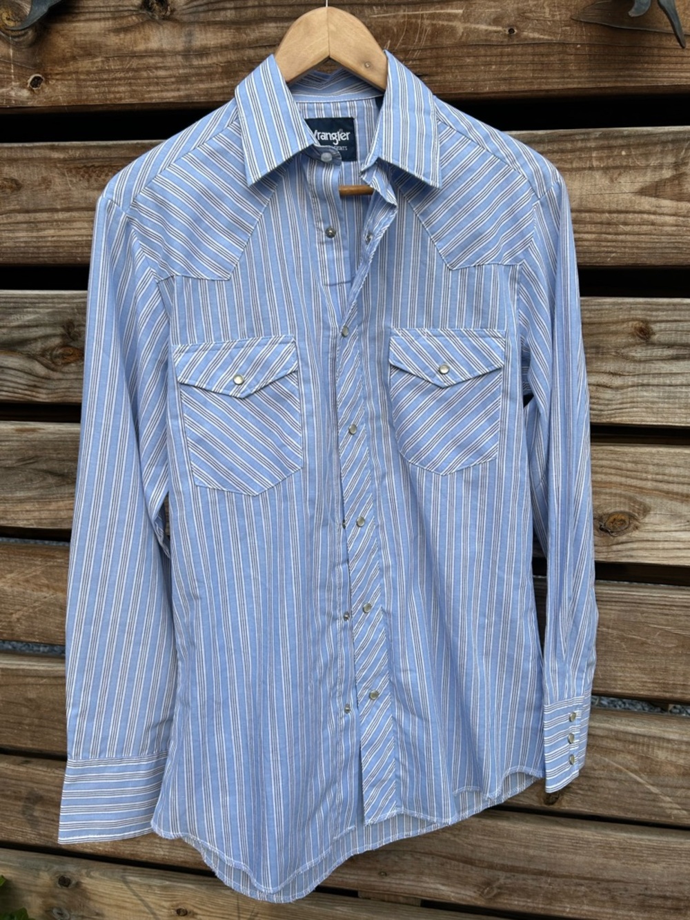 Wrangler Western Pearl Snap Button Down - S